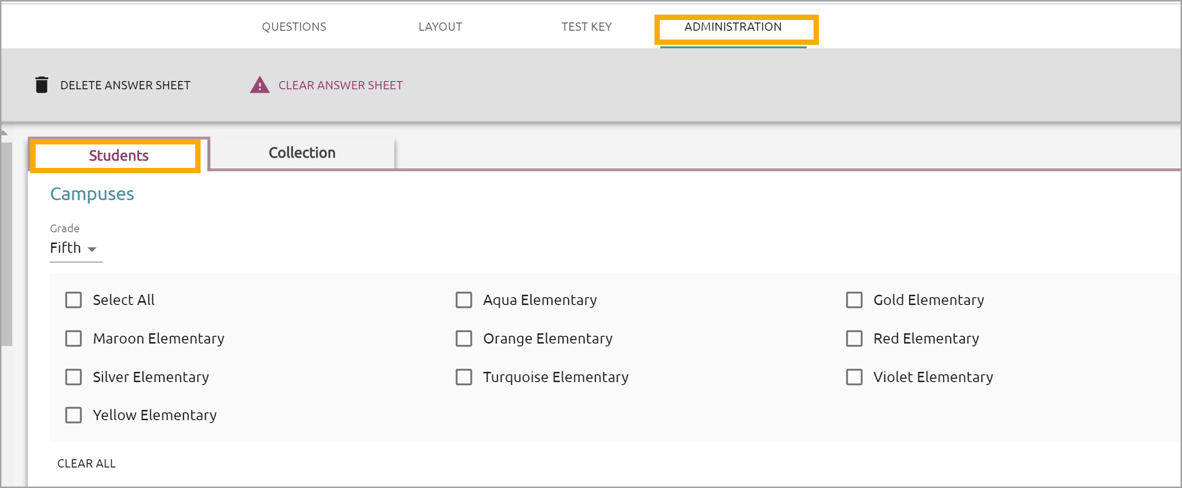 Associating a Test with Students – Eduphoria!